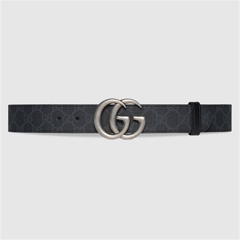 cinta gucci nera oroginale|cintura marmont gucci.